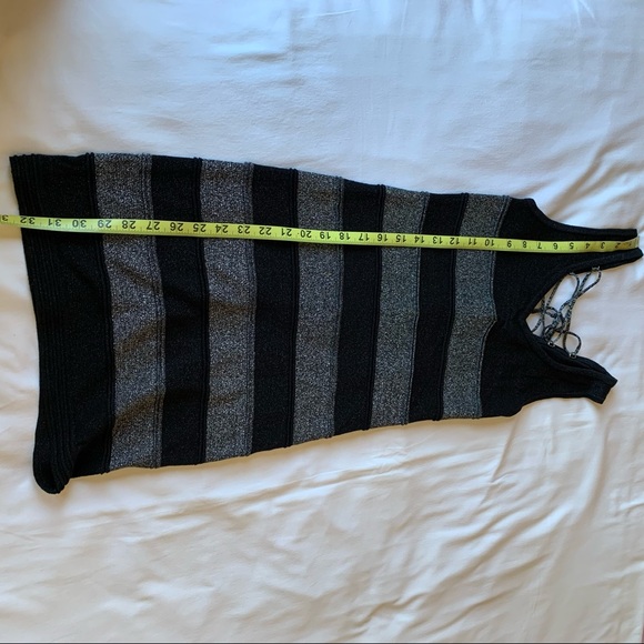 Bandage night out dress in silver and black in size Small. - Picture 3 of 7